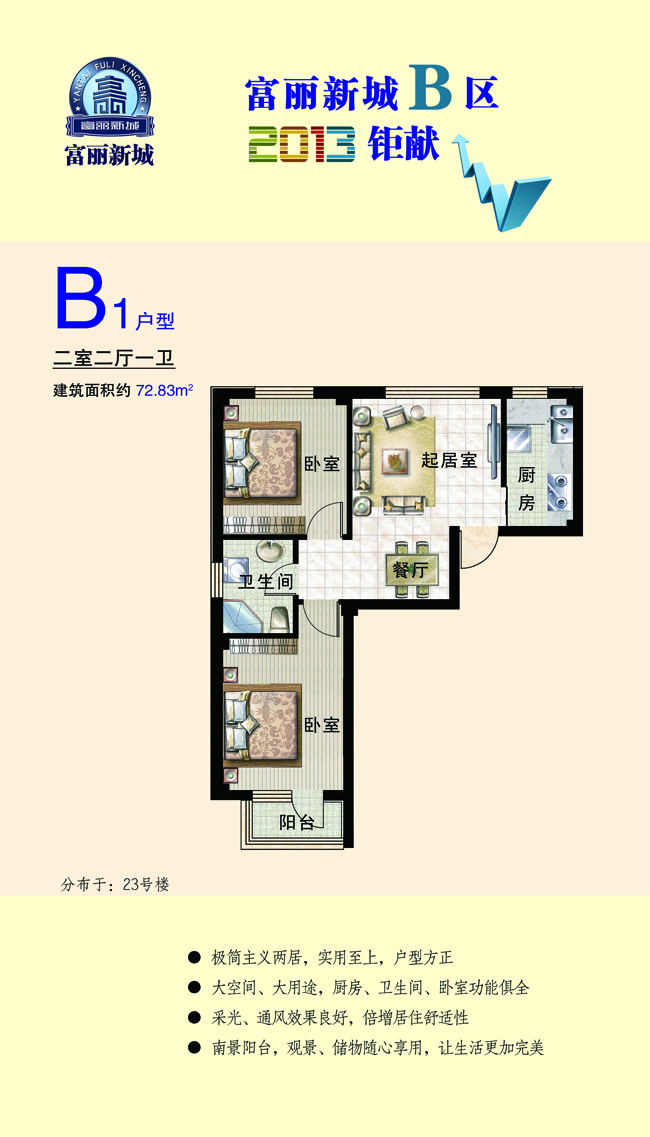 富丽新城户型图B1